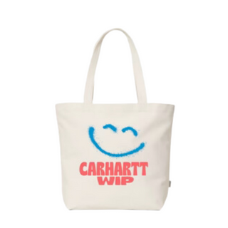 SMILEY CANVAS TOTE NATURAL