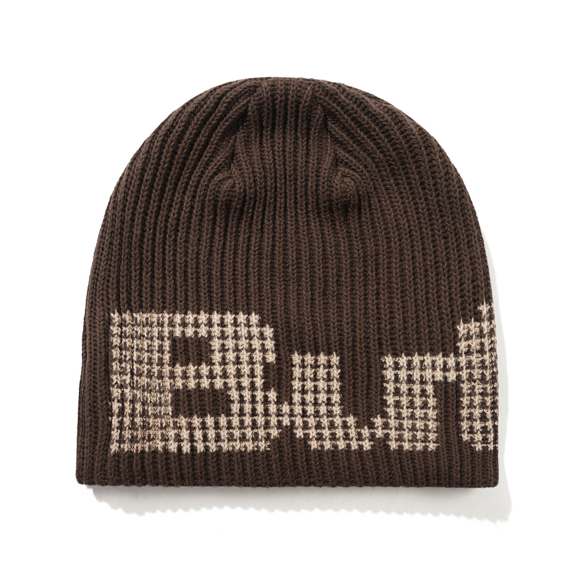 STARS SKULLY BEANIE DARK BROWN