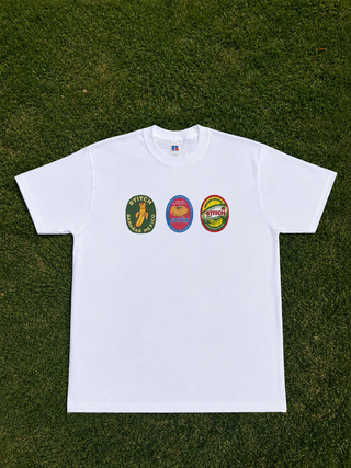 BANANA'S STICKERS TEE WHITE