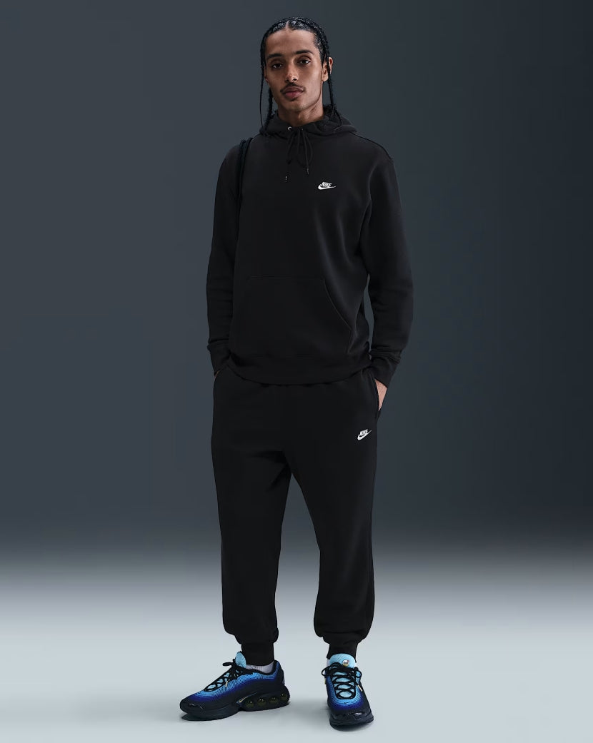 MEN'S PULLOVER FLEECE HOODIE BLACK