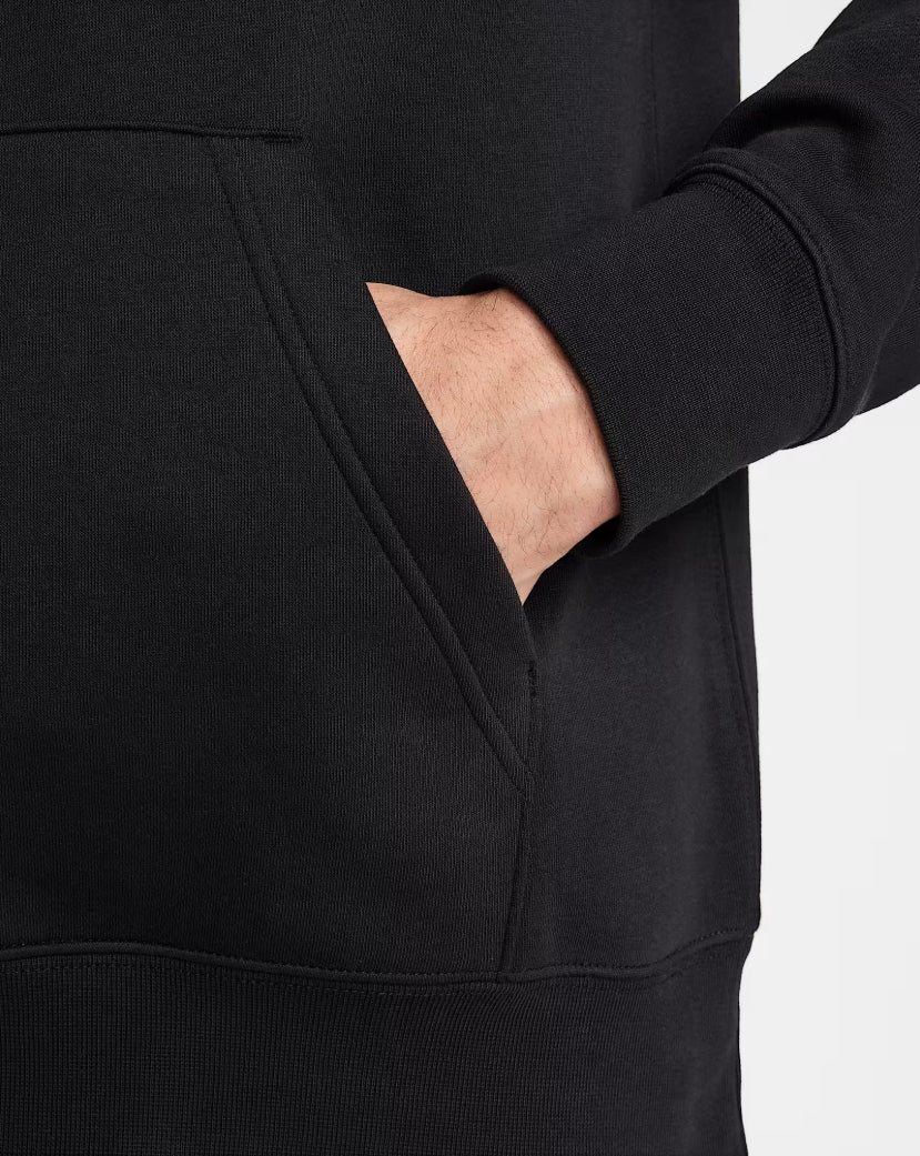 MEN'S PULLOVER FLEECE HOODIE BLACK