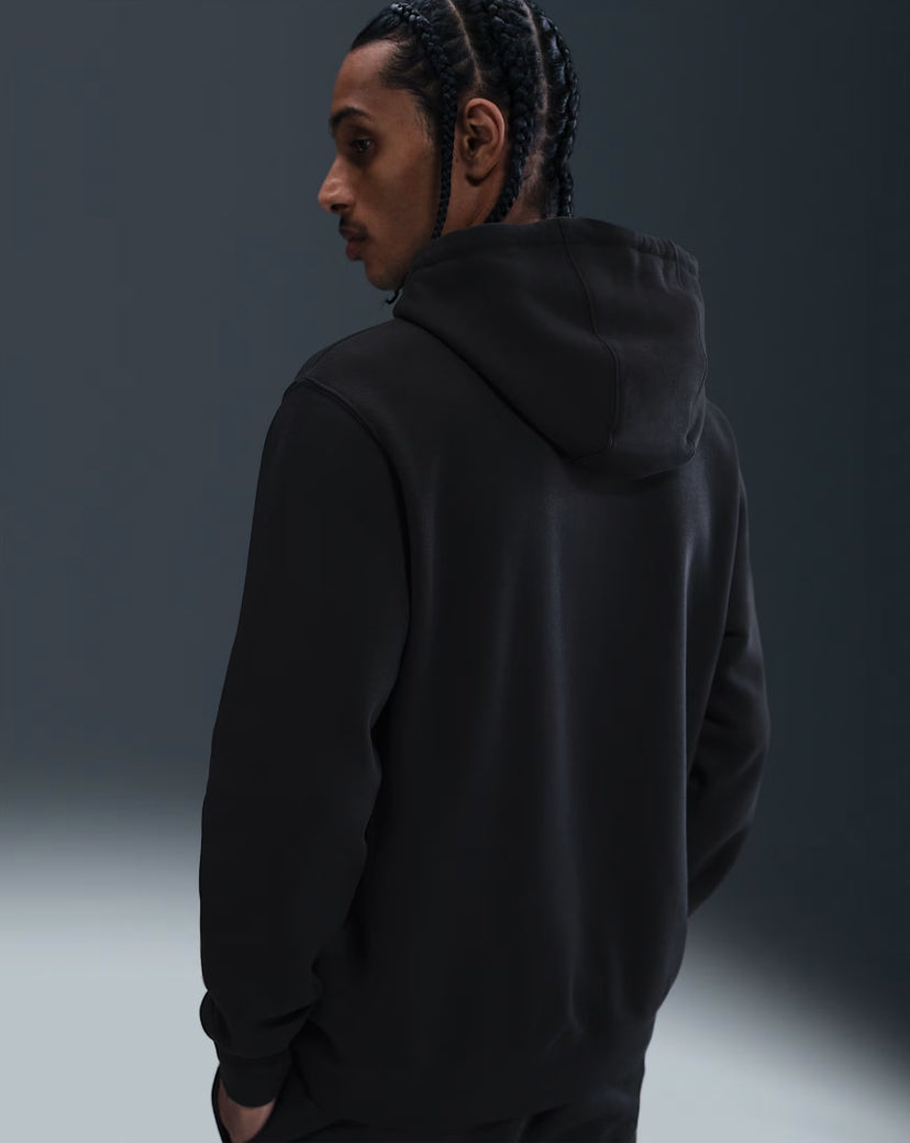 MEN'S PULLOVER FLEECE HOODIE BLACK