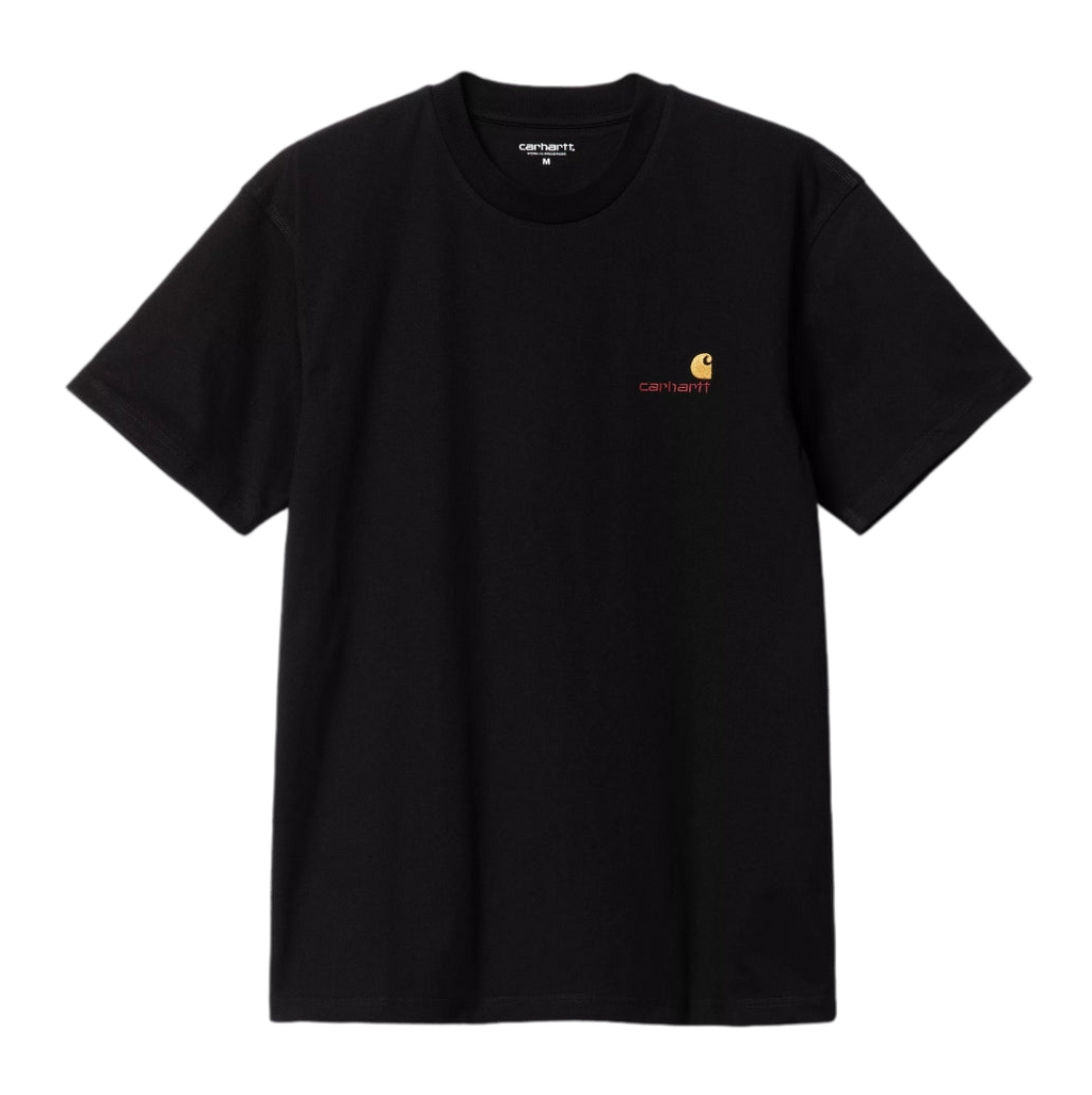 AMERICAN SCRIPT TEE BLACK