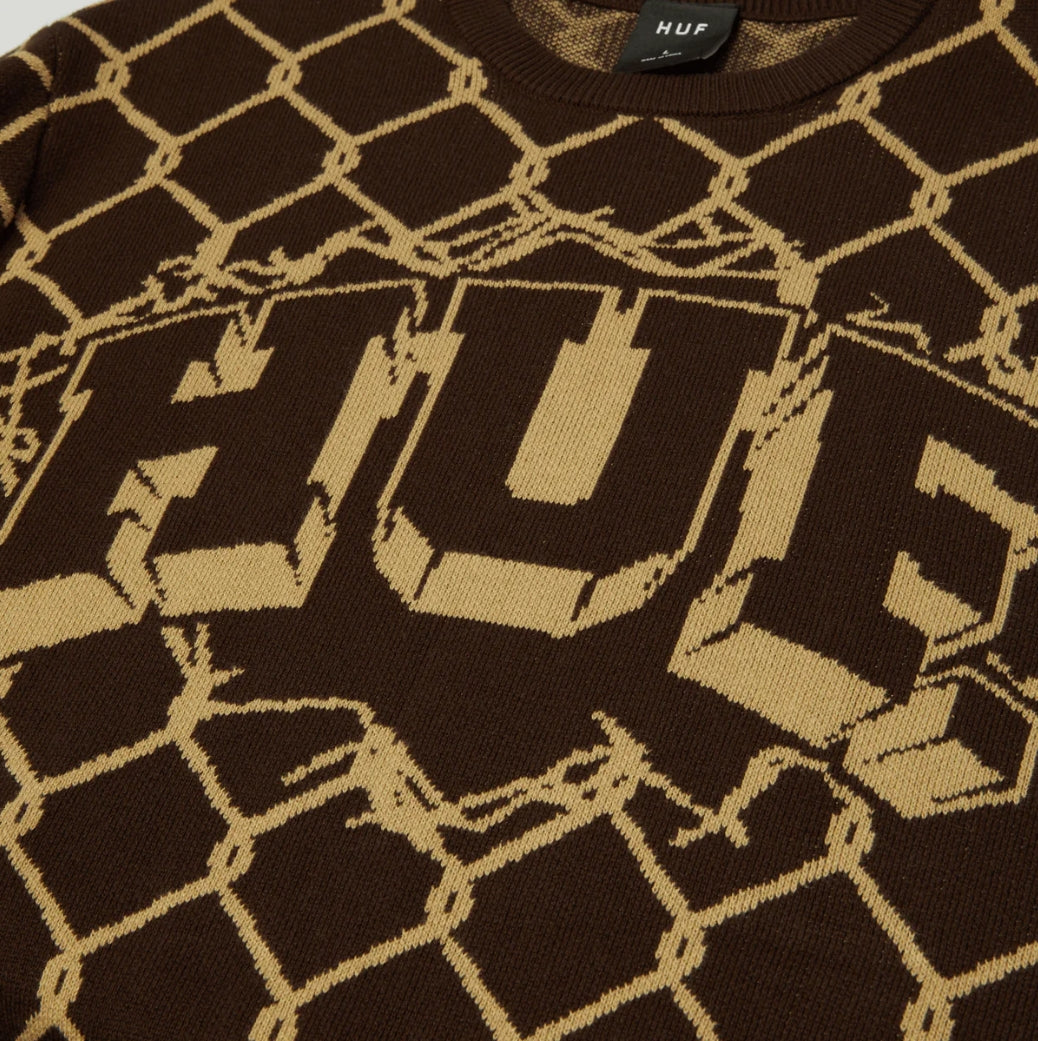 BREAKTROUGH CREWNECK SWEATER BISON