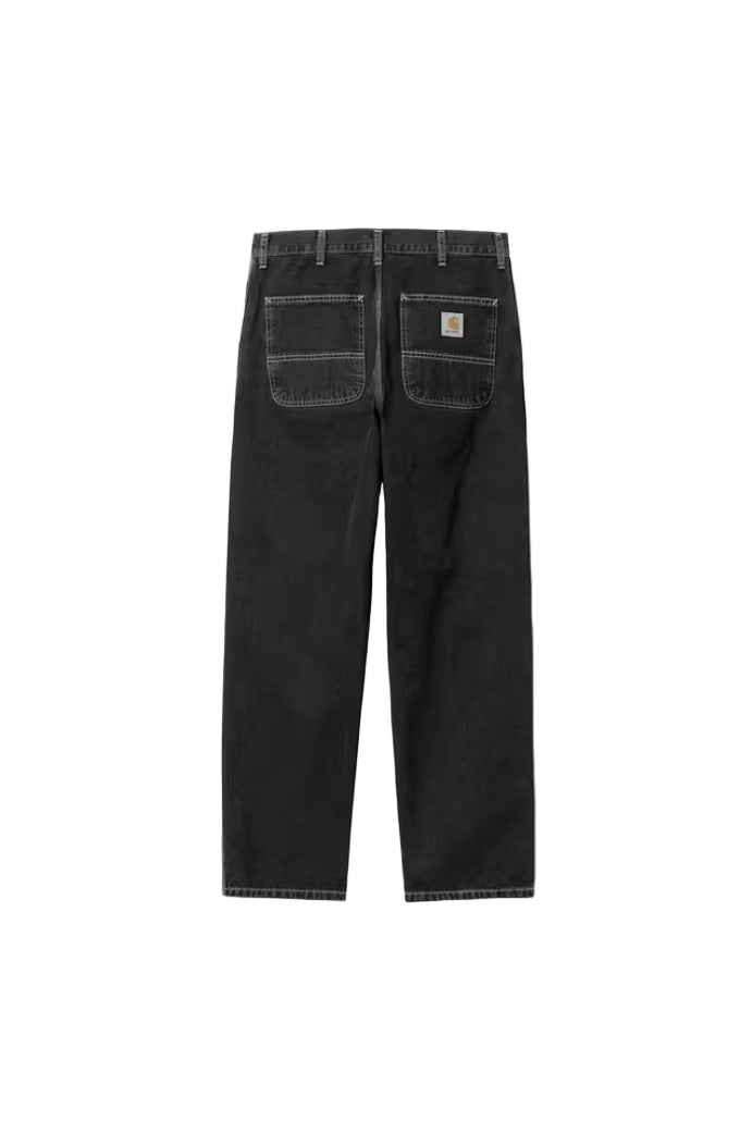 SIMPLE PANT BLACK STONE WASHED
