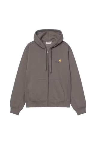 HOODED AMERICAN SCRIPT JACKET PORPHYRY