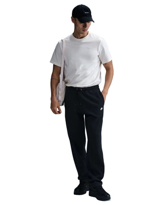 M' OPEN HEM FLEECE TROUSERS BLACK