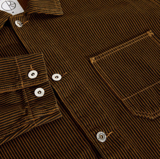 EZRA JACKET HICKORY STRIPE RUST