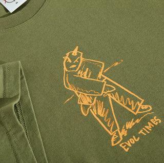 EVOL TIMES TEE ARMY GREEN