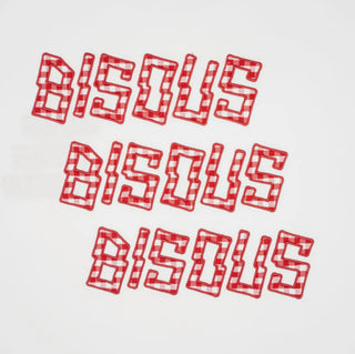 BISOUS X3 TEE VICHY WHITE