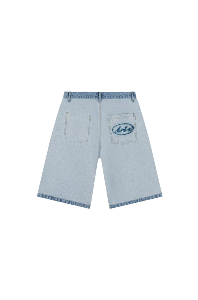 DENIM INSIDE/OUT SHORTS DENIM BLEACH