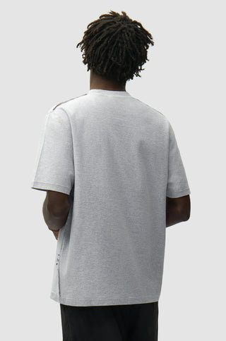 REVERSIBLE LABEL TEE GREY