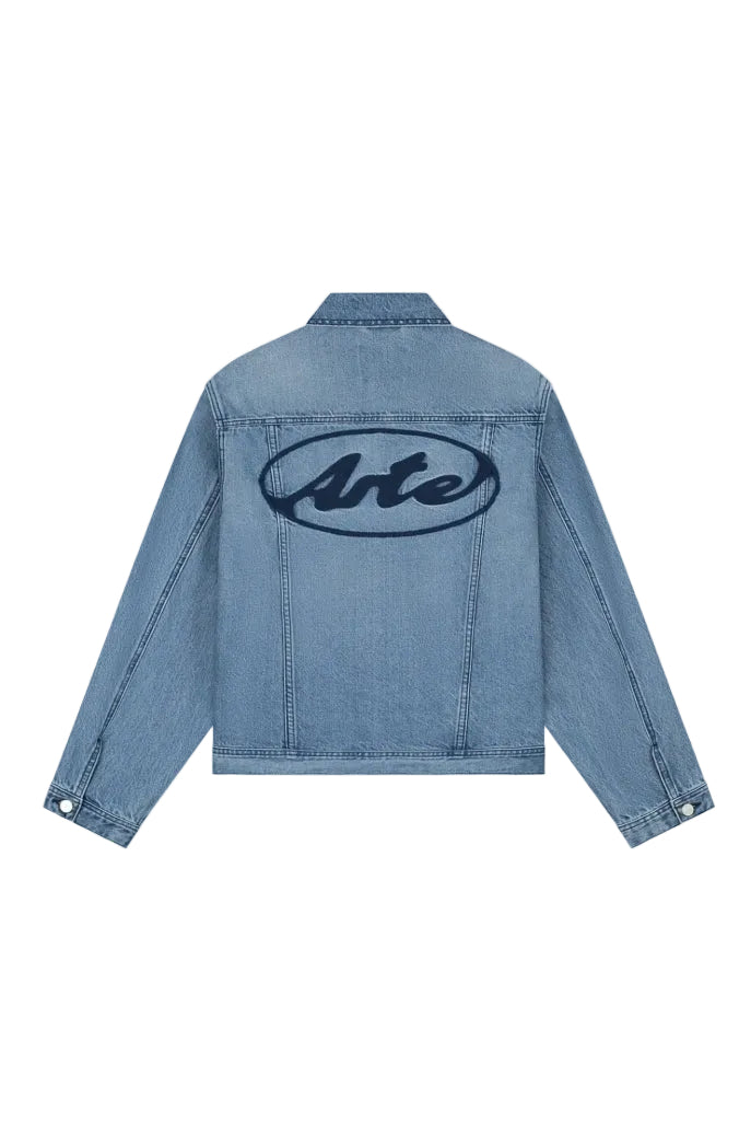 CIRCLE LOGO JEANS JACKET BLEACH