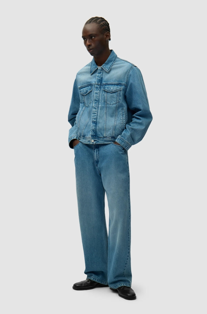 CIRCLE LOGO JEANS JACKET BLEACH