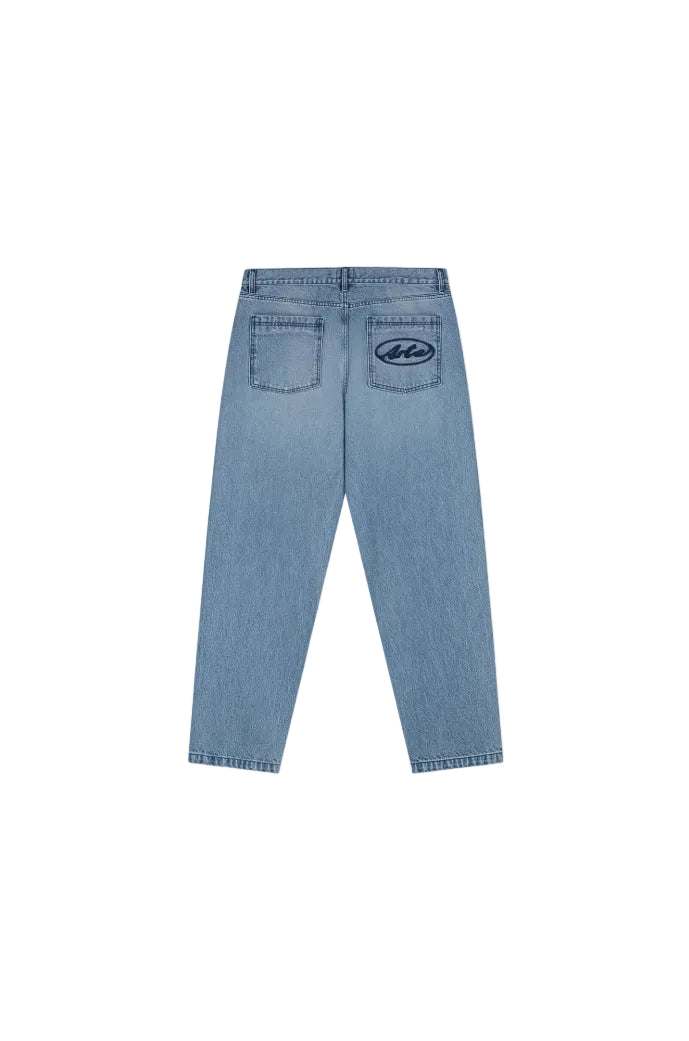 CIRCLE LOGO POCKET JEANS DENIM BLEACH