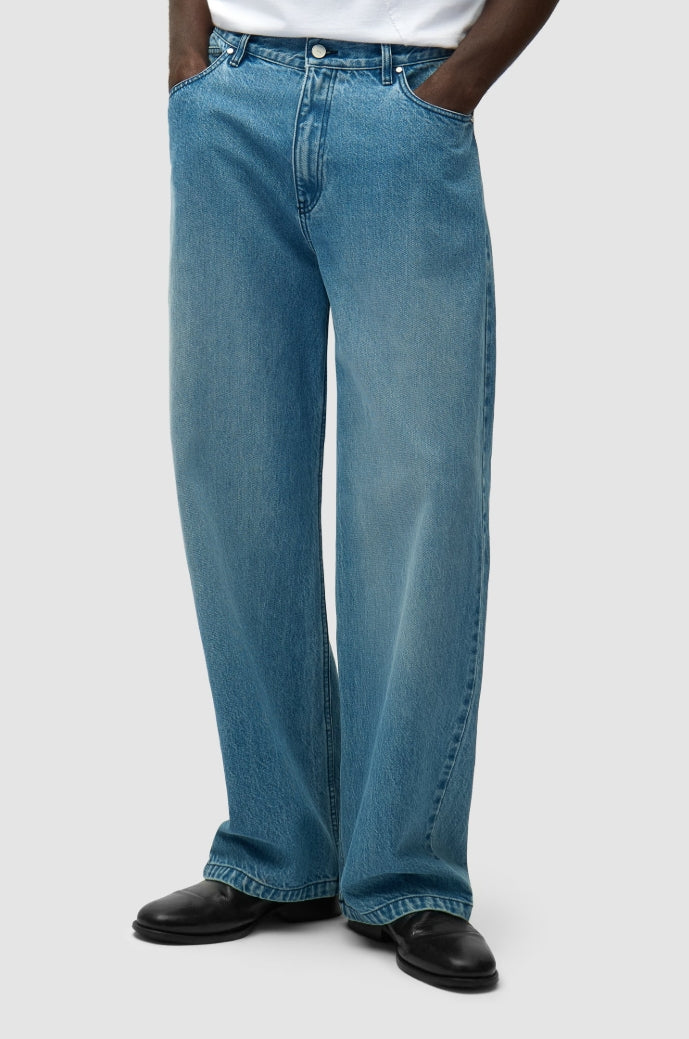 CIRCLE LOGO POCKET JEANS DENIM BLEACH