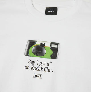 HUF X KODAK POWER FLASH TEE WHITE