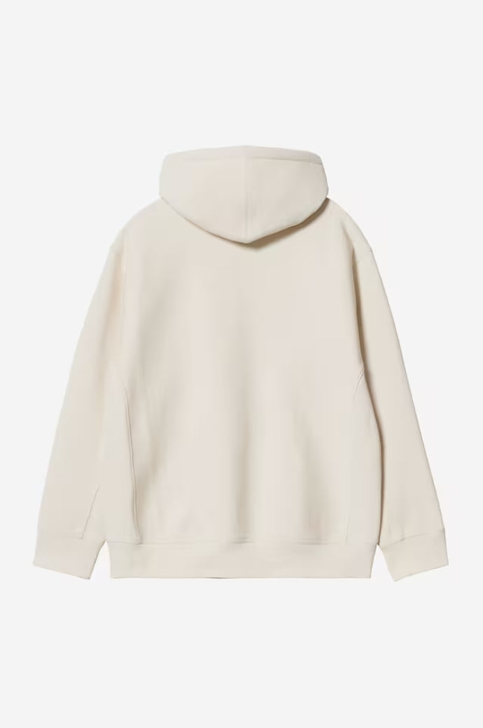 HOODED AMERICAN SCRIPT SWEAT NATURAL