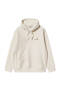 HOODED AMERICAN SCRIPT SWEAT NATURAL