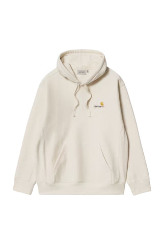 HOODED AMERICAN SCRIPT SWEAT NATURAL