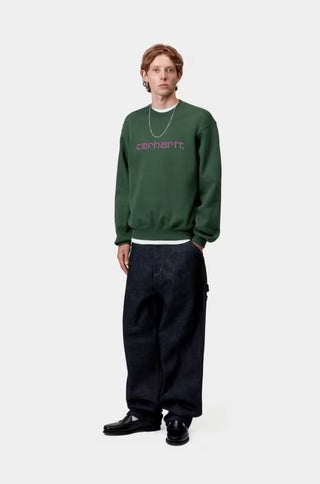 CARHARTT SWEAT SYCAMORE TREE/PHLOX