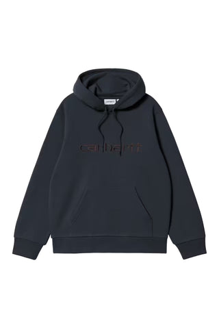 HOODED CARHARTT SWEAT DEEP NIGHT/PALISANDER