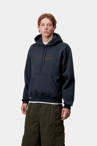 HOODED CARHARTT SWEAT DEEP NIGHT/PALISANDER