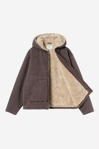 W' HOODED MITCH JACKET PALISANDER DUSKY CANVAS