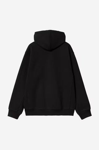 HOODED AMERICAN SCRIPT JACKET BLACK