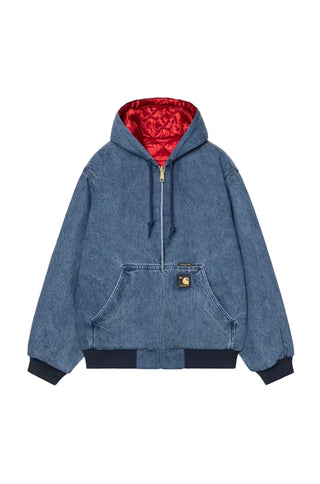 50 YEARS ANNIVERSARY OG ACTIVE JACKET DENIM BLUE/USA RED STONE BLEACHED