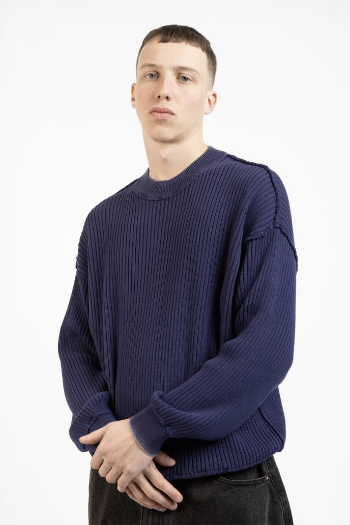 LEGACY RIB SWEATER LIGHT BLUE