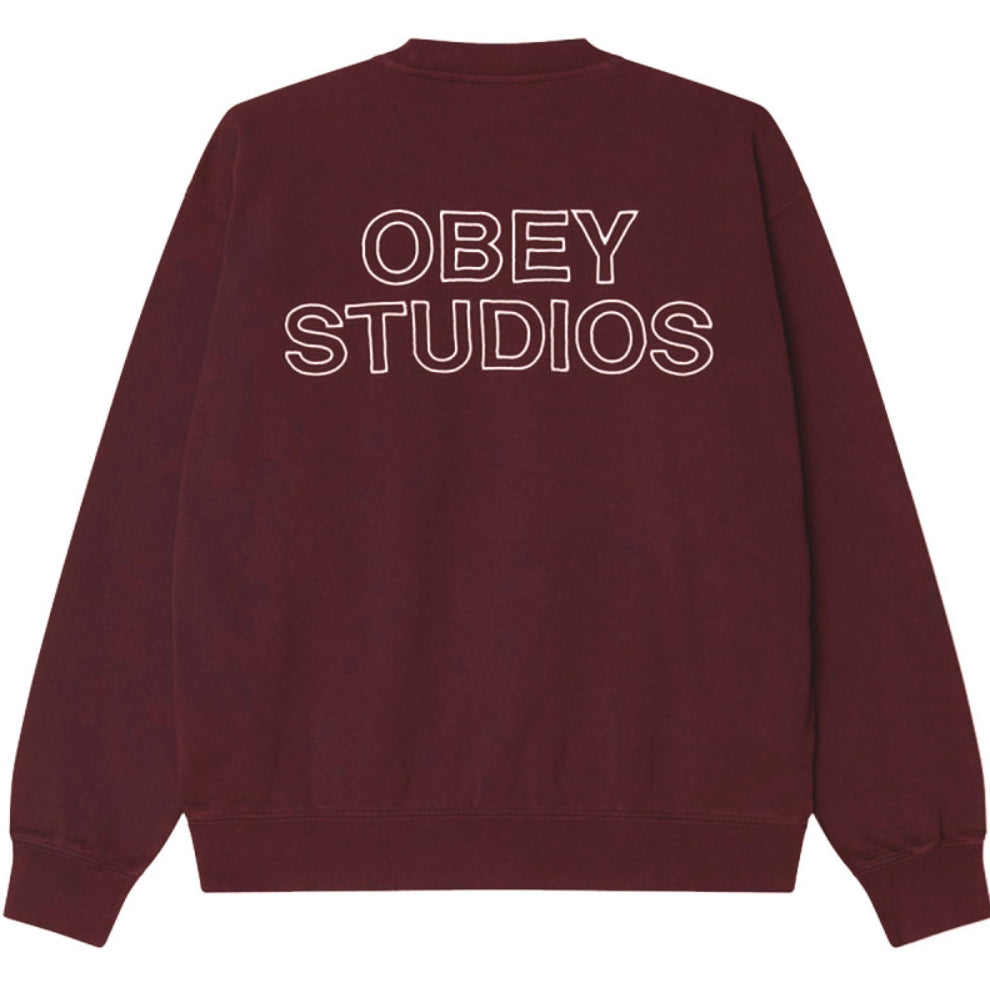 STUDIOS FADED CREW WINETASTING FADED WASH