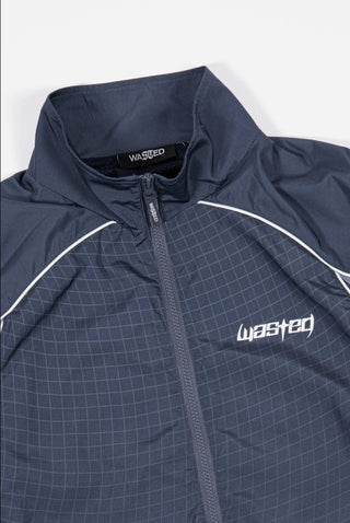 TRACK JACKET SPINE ASH BLUE