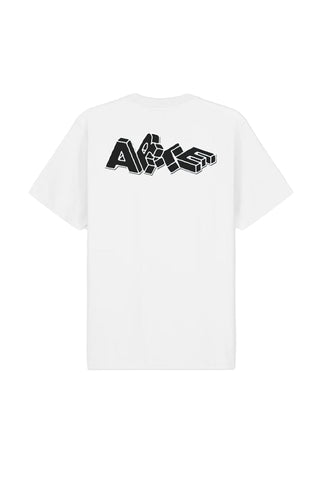 BLOCKS PRINT TEE WHITE