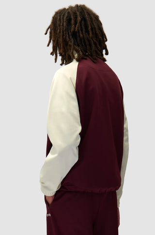 CARDED TRACKSUIT TOP BORDEAUX