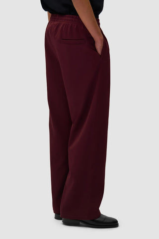 CARDED TRACKSUIT BOTTOM BORDEAUX