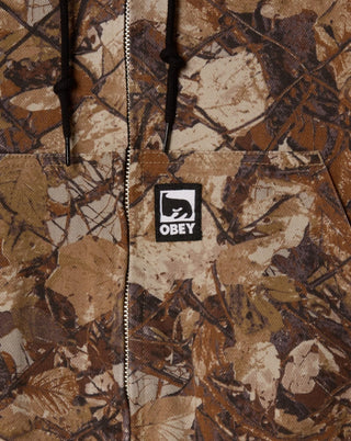 GLEN ZIP UP JACKET FENCE CAMO MULTI
