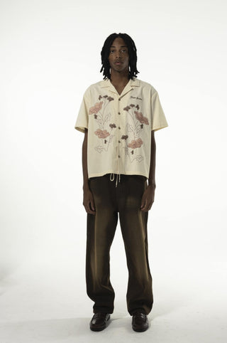 KEEP THE FLOWERS SHIRT ECRU