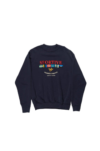 LEGACY FLAGS CREWNECK NAVY BLUE