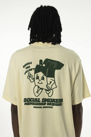 SOCIAL SMOKERS TEE BUTTER