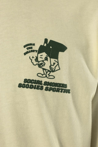 SOCIAL SMOKERS TEE BUTTER