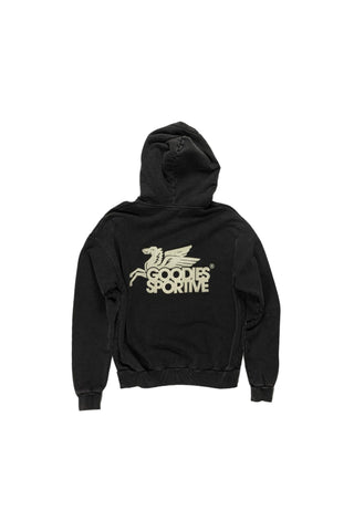 VINTAGE PEGASUS HOODIE BLACK