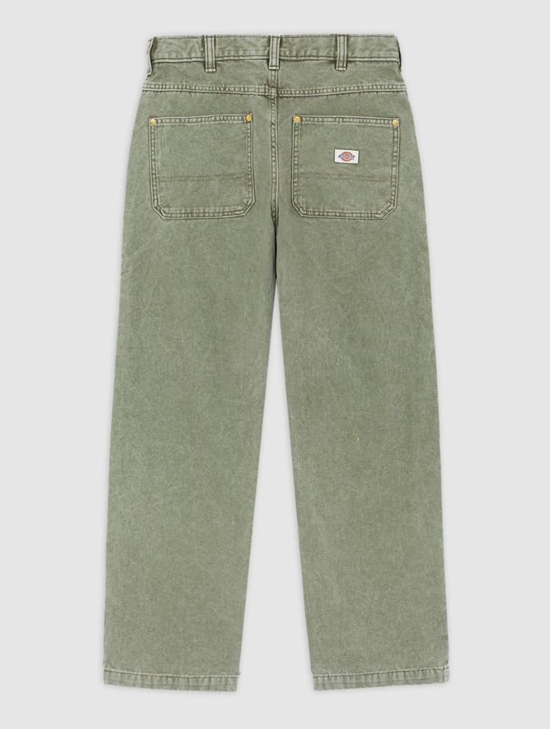 TRUCKER LOOSE DOUBLE KNEE PANT MILITARY GREEN
