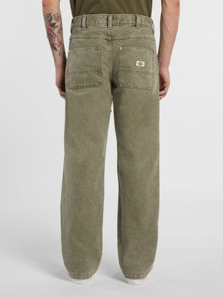 TRUCKER LOOSE DOUBLE KNEE PANT MILITARY GREEN