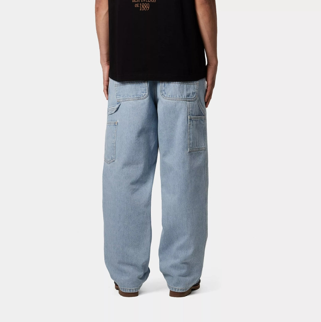 SINGLE KNEE PANT BLUE HEAVY STONE BLEACHED