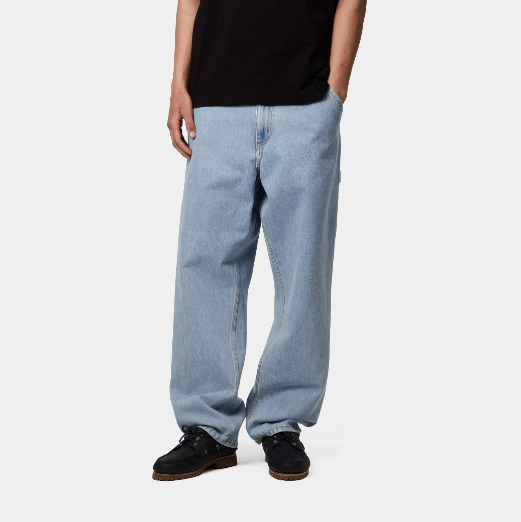 SINGLE KNEE PANT BLUE HEAVY STONE BLEACHED