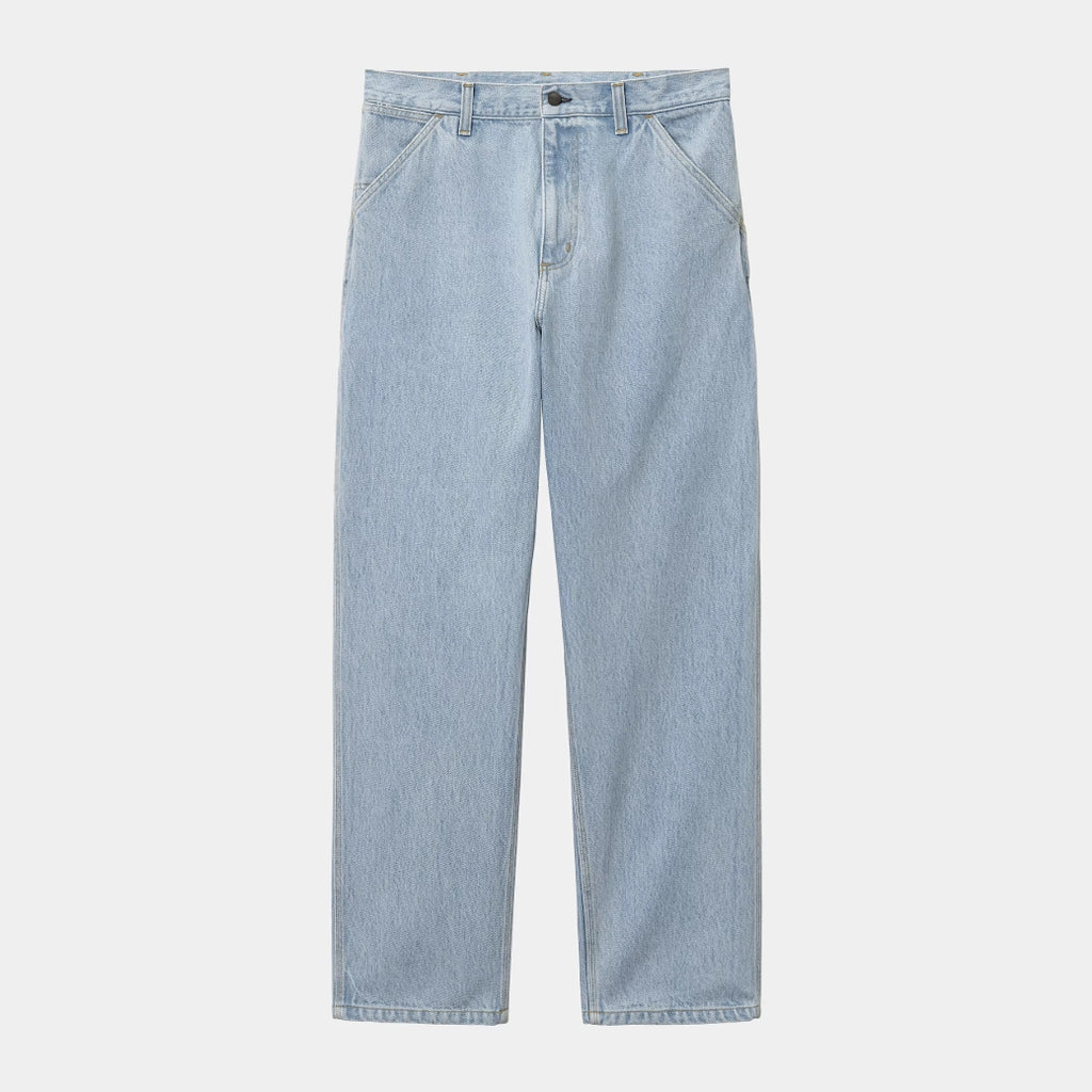 SINGLE KNEE PANT BLUE HEAVY STONE BLEACHED