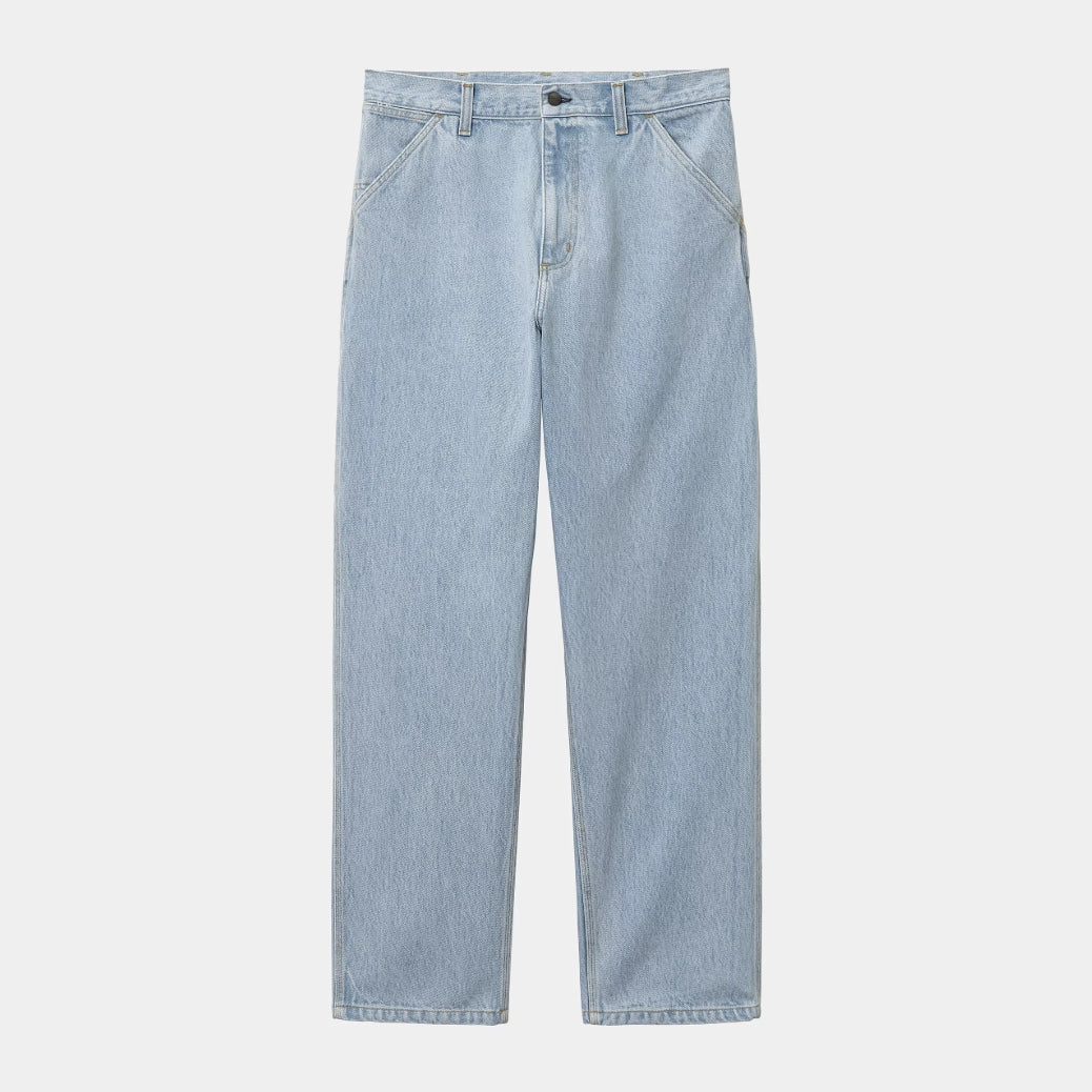 SINGLE KNEE PANT BLUE HEAVY STONE BLEACHED