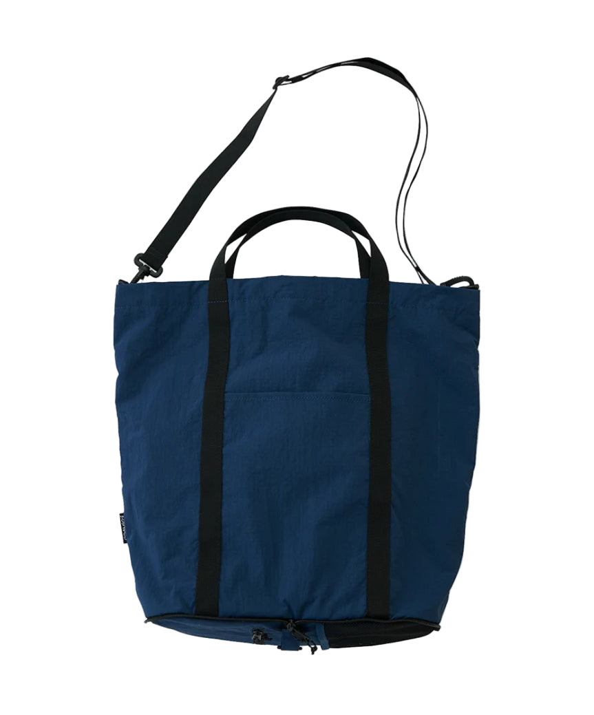 NYLON PACKABLE TOTE DUSTY NAVY