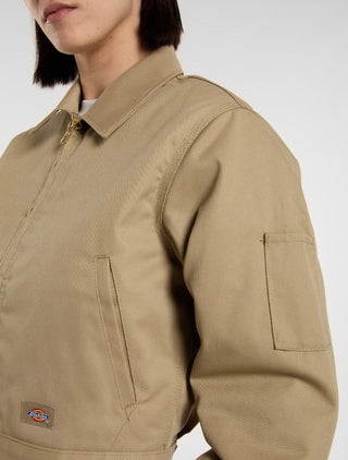 LINED EISENHOWER CROPPED JACKET KHAKI